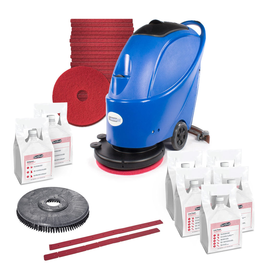 Trusted Clean 'Dura 17' Electric Auto Floor Scrubber w/ Pad Driver