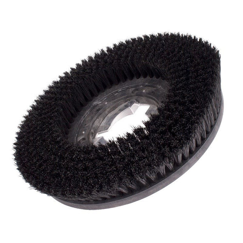 13" Floor Buffer Everyday Floor Scrubbing Brush w/ Clutch Plate (#70111) | Black Nylon Bristles Thumbnail