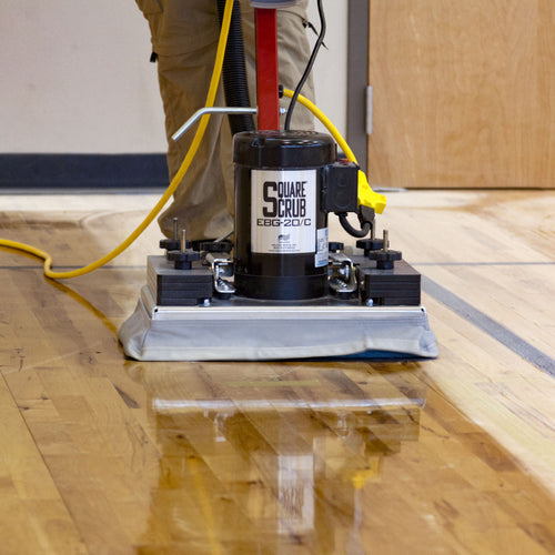 Wood Floor Refinishing with a 14" x 20" Square Scrub Oscillating Floor Machine Thumbnail