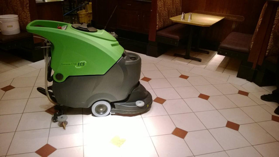 IPC Eagle CT40 ECS Auto Scrubber Cleaning a Floor Thumbnail