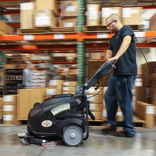 Electric Automatic Floor Scrubber - in use Thumbnail