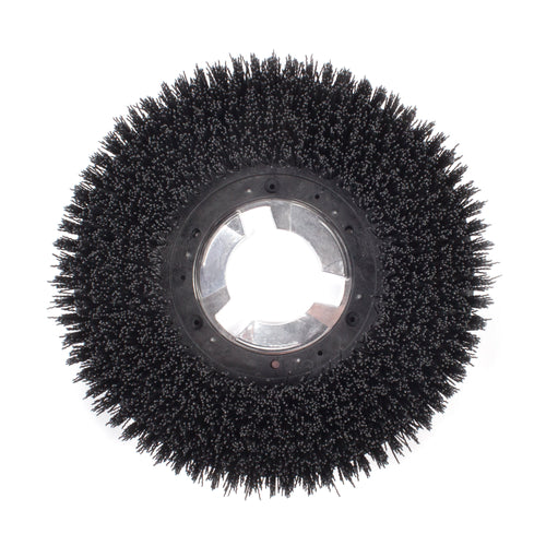 13" Floor Buffer Aggressive Rotary Floor Stripping Brush | 80 Grit Nylon Impregnated Bristles - Bottom Thumbnail